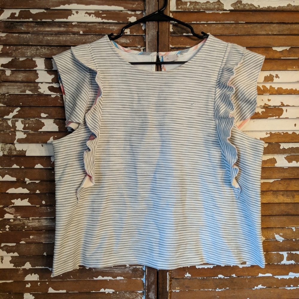 Striped Anthropologie top